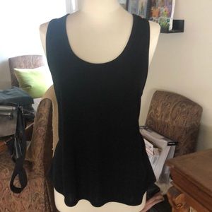 Two Black sleeveless knit top